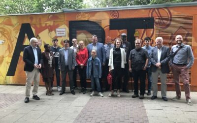 Besuch des Parlamentarischen Staatssekretärs Klaus Kaiser am 08.07.2019 bei der Demokratiewerkstatt im Kölner Norden